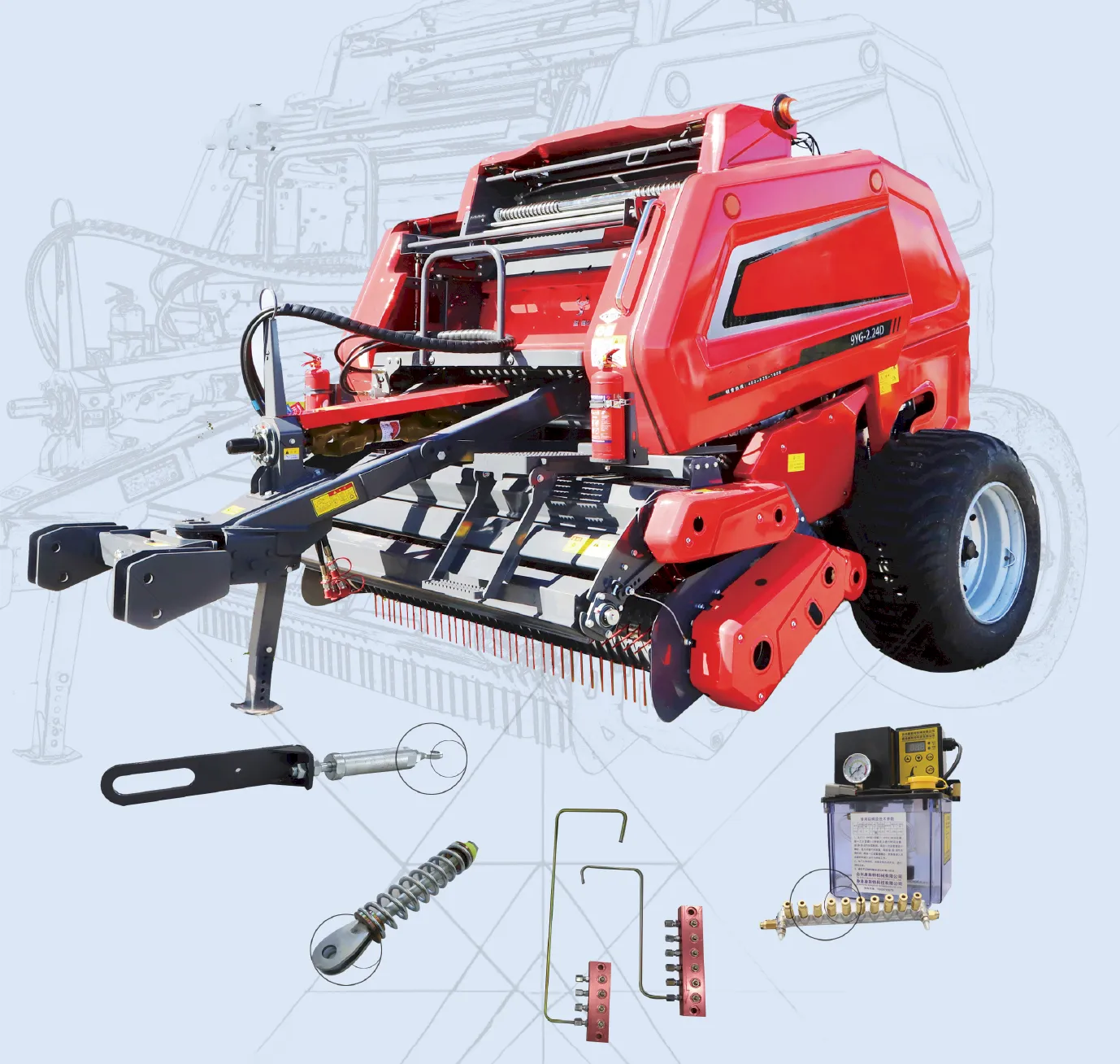 Ever-Power 9YG-2.24D S9000 Round Baler