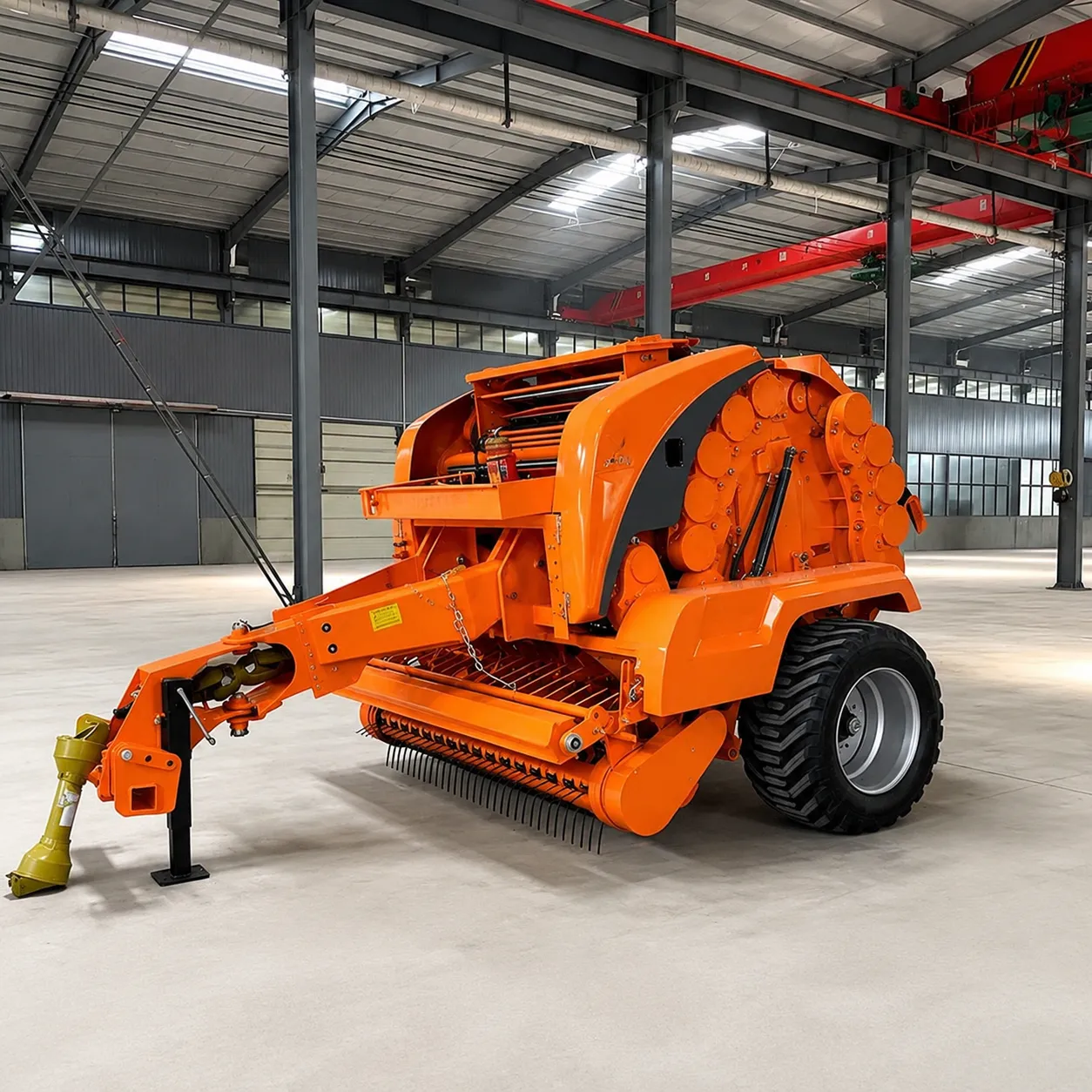 Silage round baler machine for forage and livestock applications
