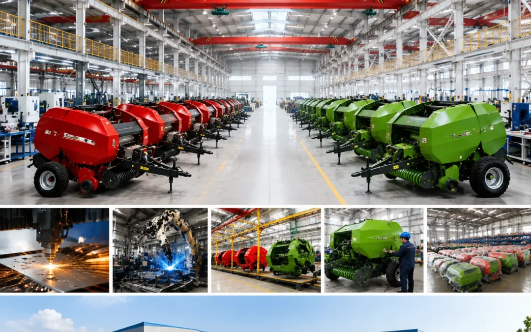 Baler production and factory inspection view